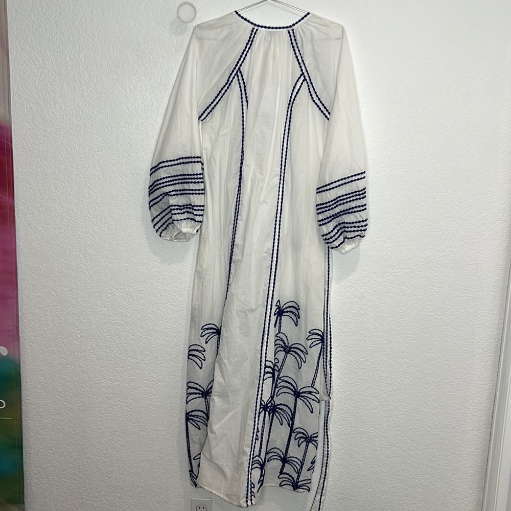 NWT LACE THE LABEL EMBROIDERED PEASANT DRESS Anthropologie Medium - Picture 8 of 16